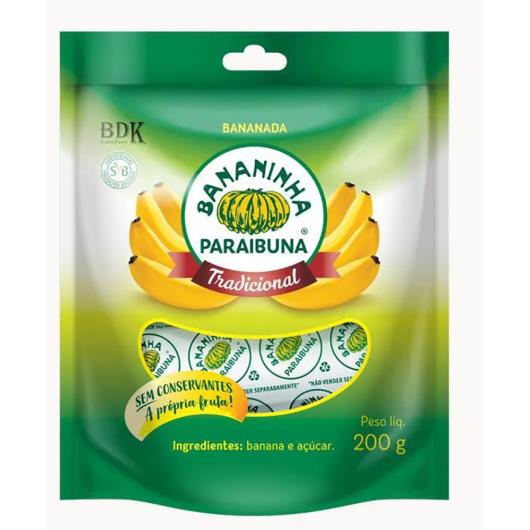 Bananinha Tradicional Paraibuna com açúcar 200g - Imagem em destaque