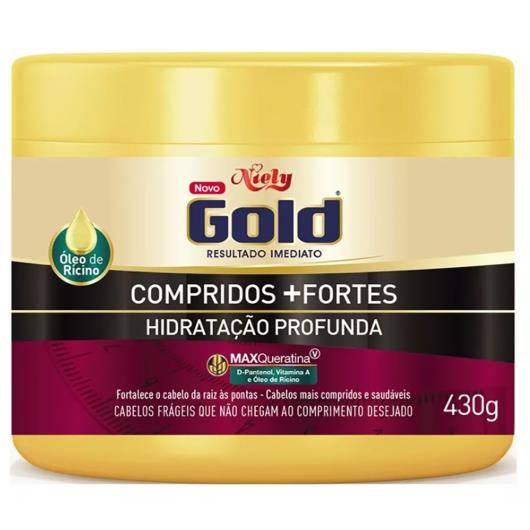 Creme Niely Gold Hidratação Profunda Compridos + Fortes 430g - Imagem em destaque
