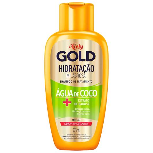 Shampoo Niely Gold Hidratação Água de Coco 275ml - Imagem em destaque