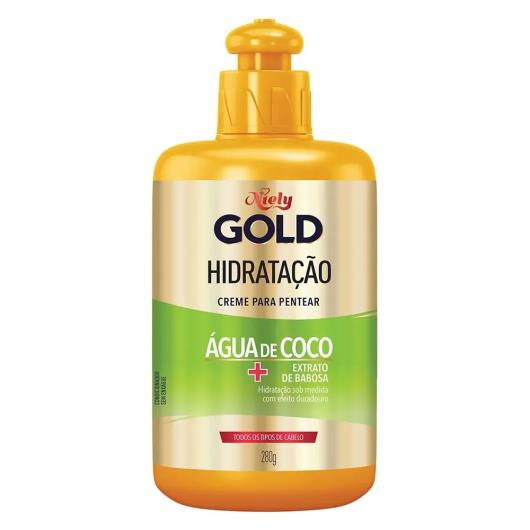 Crreme para pentear Niely Gold Hidratação Água de Coco 280g - Imagem em destaque