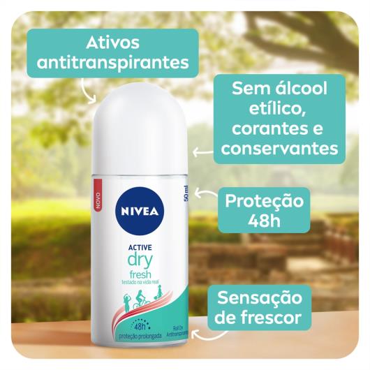 Desodorante Nivea Roll-On Dry Fresh 50ml - Imagem em destaque