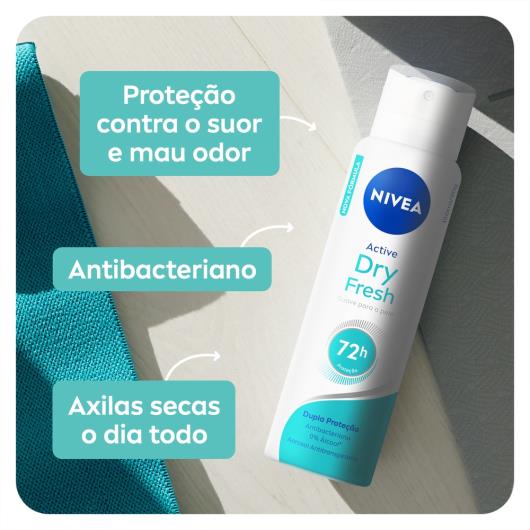 NIVEA Desodorante Aerosol Active Dry Fresh 150ml - Imagem em destaque