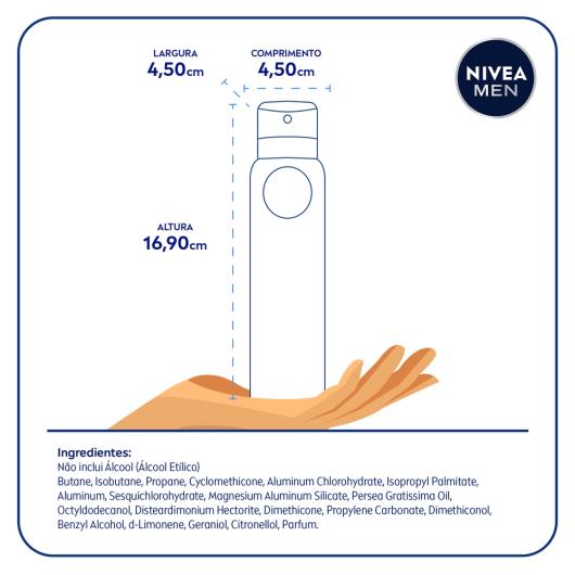 NIVEA Men Desodorante Aerosol Dry Fresh 150ml - Imagem em destaque