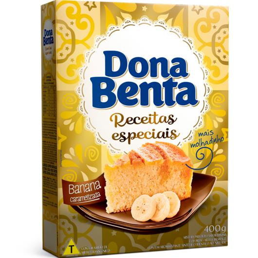 Mistura para Bolo Dona Benta Banana Caramelizada 400g - Imagem em destaque