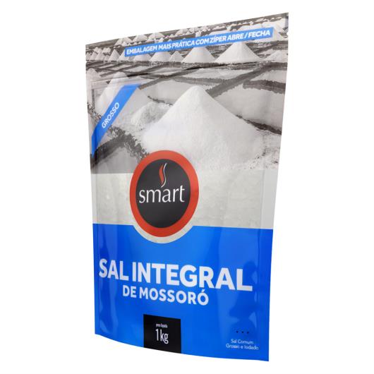 Sal Marinho Integral Grosso Mossoró Smart Pouch 1kg - Imagem em destaque