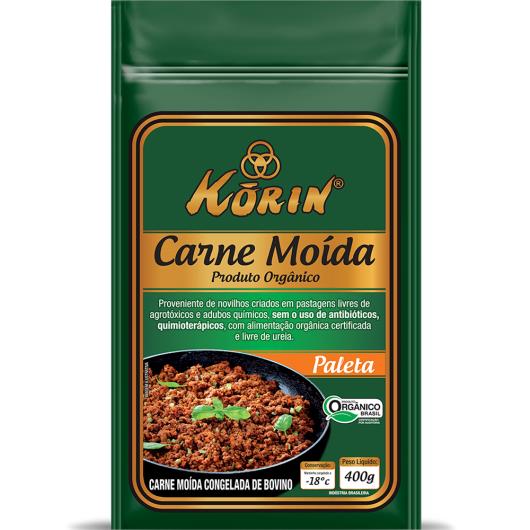 Carne Moída Korin Paleta Orgânica Congelado 400g - Imagem em destaque