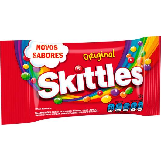 Bala mastigável original Skittles 38g - Imagem em destaque