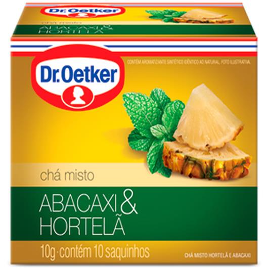 Chá abacaxi e hortelã Oetker sachês 10g - Imagem em destaque