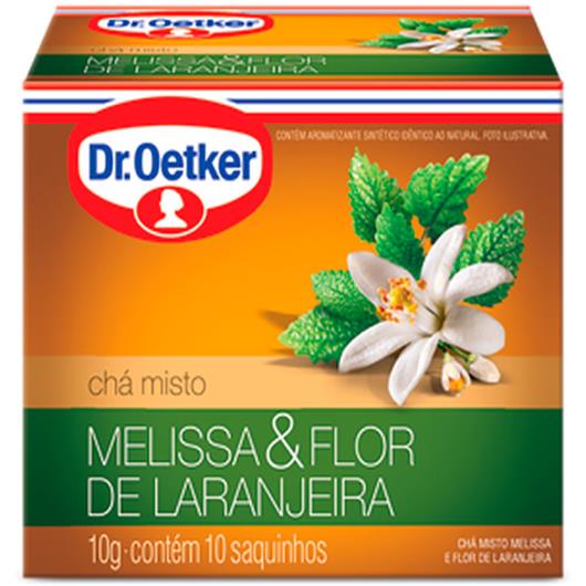 Chá melissa e flor de laranjeira Oetker sachês 10g - Imagem em destaque