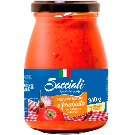 Molho de tomate arrabiata Sacciali vidro 340g - Imagem em destaque
