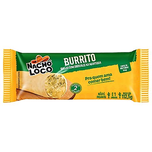 Burrito queijo com brócolis Nacho Loco 112,5g - Imagem em destaque