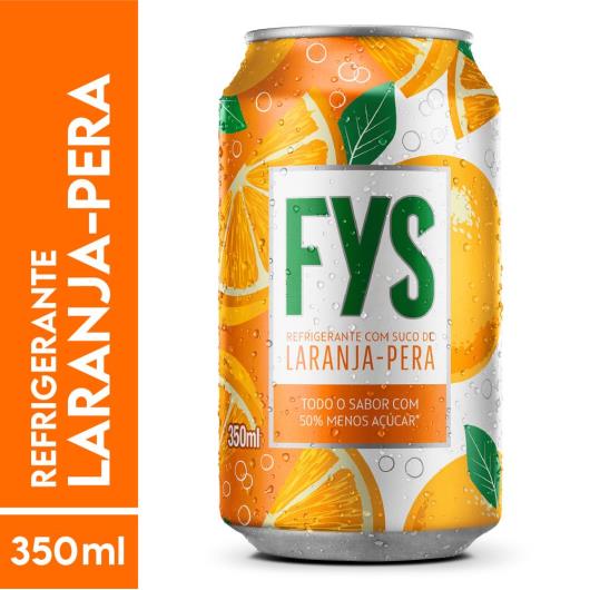 Refrigerante Laranja-Pera FYs Lata 350ml - Imagem em destaque