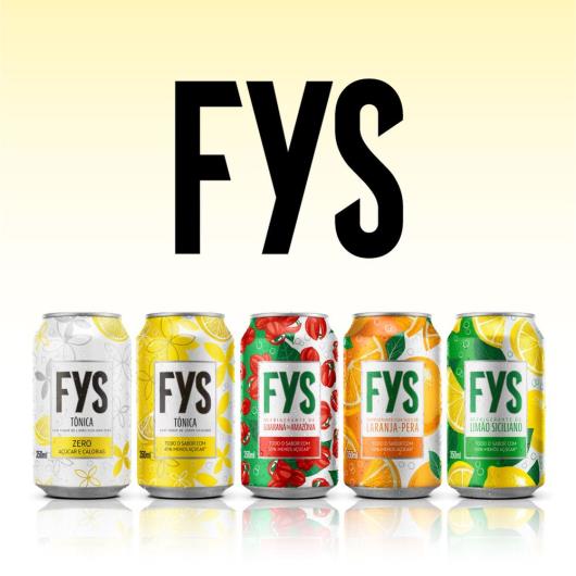 Refrigerante FYS Limão Siciliano 50% menos açúcar lata 350ml - Imagem em destaque