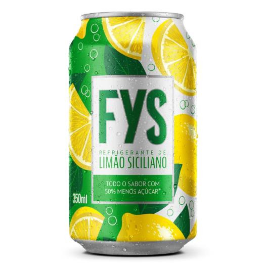 Refrigerante FYS Limão Siciliano 50% menos açúcar lata 350ml - Imagem em destaque