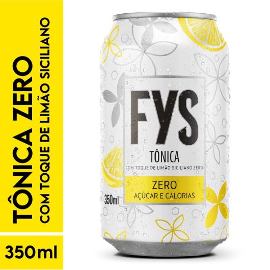 Água Tônica com toque de Limão Siciliano FYs Lata 350ml - Imagem em destaque