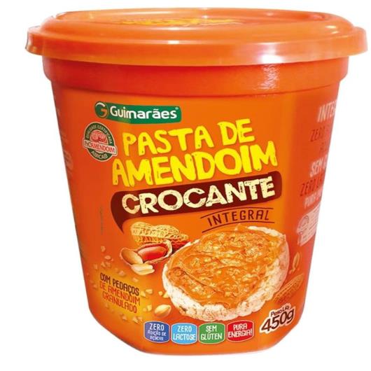 Pasta de Amendoim crocante integral Guimarães 450g - Imagem em destaque
