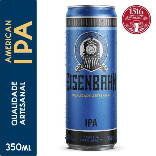 Cerveja Eisenbahn American IPA Puro Malte Lata 350ml - Imagem em destaque