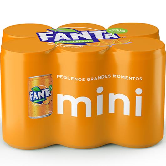 Refrigerante Fanta Laranja 6 unidades - 220ml cada - Imagem em destaque