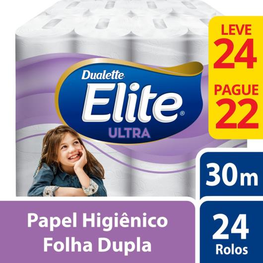 Papel higiênico Elite Dualette Leve 24 Pague 22 - Imagem em destaque