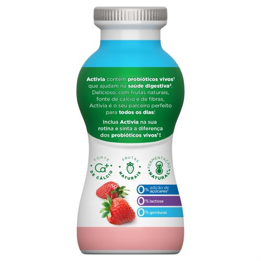 Iogurte Liquido Activia Morango Zero 170g - Imagem em destaque