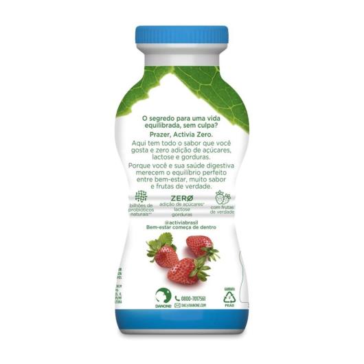 Iogurte Liquido Activia Morango Zero 170g - Imagem em destaque