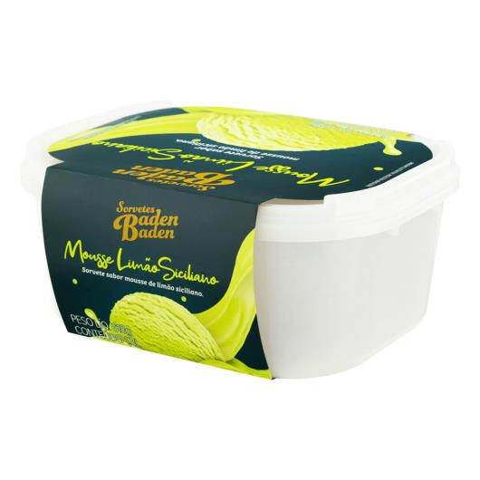 Sorvete Mousse Limão Siciliano Baden Baden Pote 1,3l - Imagem em destaque