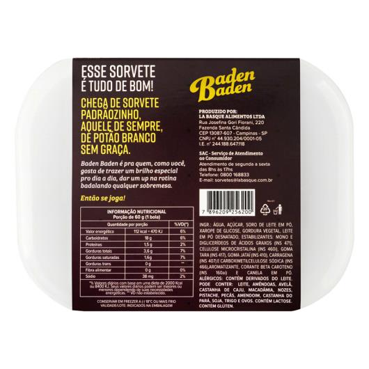 Sorvete Curau & Canela Twist Baden Baden Pote 1,3l - Imagem em destaque