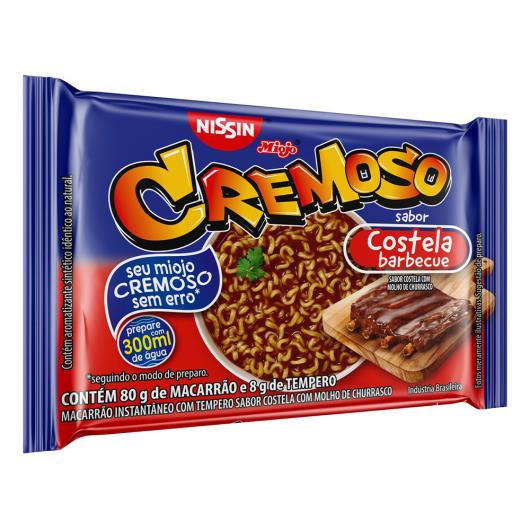 Macarrão Instantâneo Costela Barbecue Nissin Miojo Cremoso Pacote 88g - Imagem em destaque