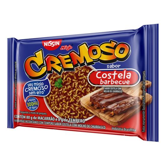 Macarrão Instantâneo Costela Barbecue Nissin Miojo Cremoso Pacote 88g - Imagem em destaque