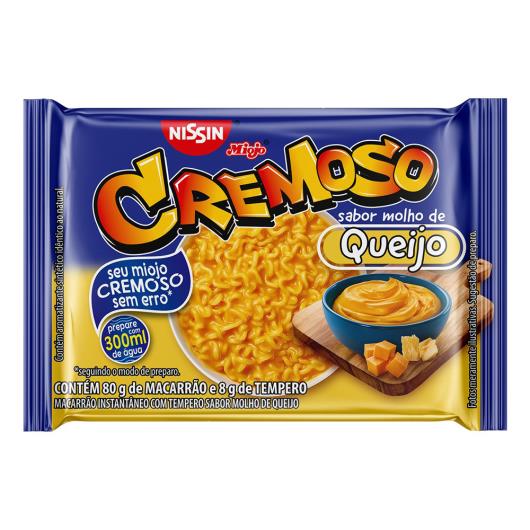 Macarrão Instantâneo Molho de Queijo Nissin Miojo Cremoso Pacote 88g - Imagem em destaque