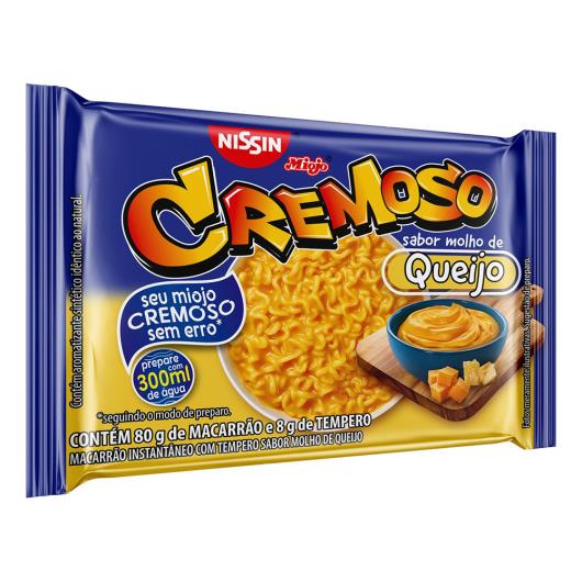 Macarrão Instantâneo Molho de Queijo Nissin Miojo Cremoso Pacote 88g - Imagem em destaque