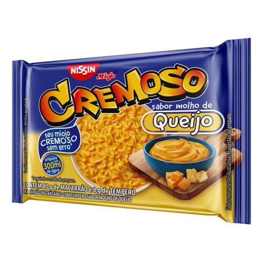 Macarrão Instantâneo Molho de Queijo Nissin Miojo Cremoso Pacote 88g - Imagem em destaque