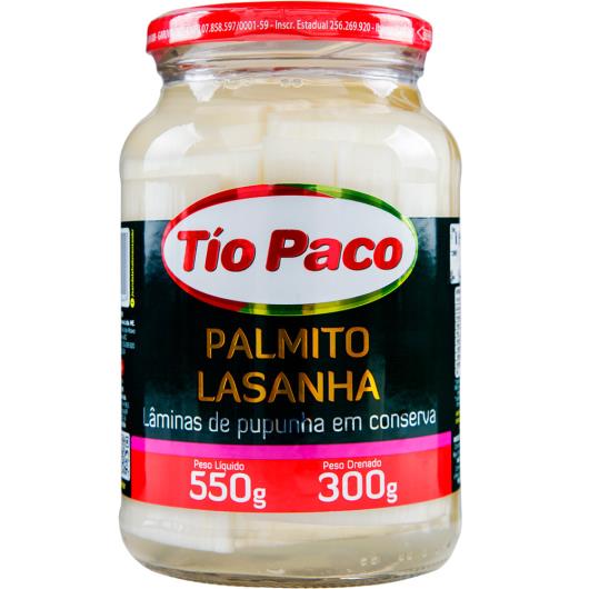 Palmito Pupunha tipo lasanha Tío Paco 300g - Imagem em destaque