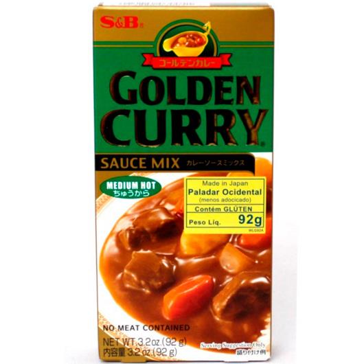 Condimento medium hot Golden Curry 92g - Imagem em destaque