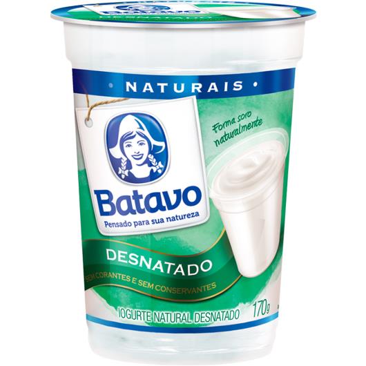 Iogurte natural desnatado Batavo 170g - Imagem em destaque