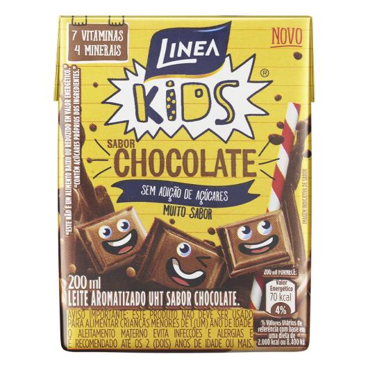 Leite UHT Aromatizado Chocolate Linea Kids Caixa 200ml - Imagem em destaque