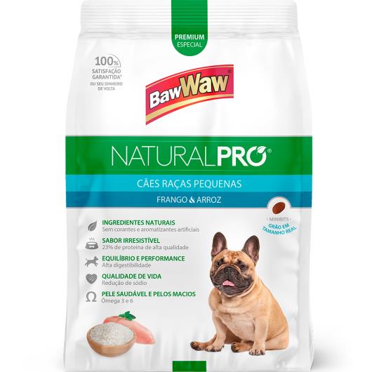 Alimento para cães raças pequenas Baw WAw Natural Pró 6Kg - Imagem em destaque