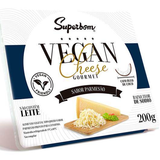 Alimento Vegetal gourmet parmesão Vegan Cheese Superbom 200g - Imagem em destaque
