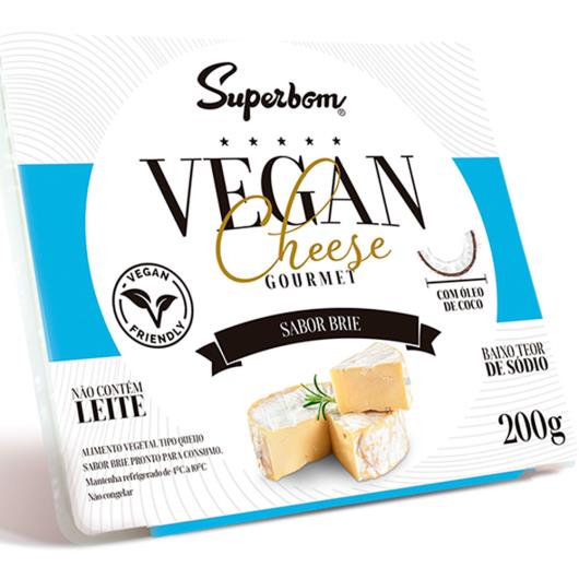 Alimento Vegetal gourmet brie Vegan Cheese Superbom 200g - Imagem em destaque