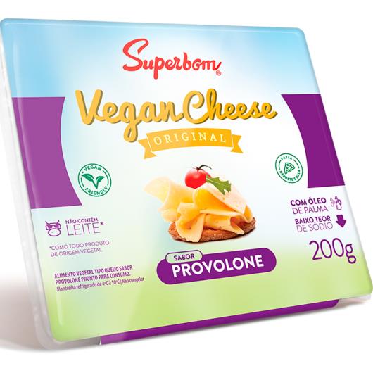 Alimento Vegetal provolone Vegan Cheese Superbom 200g - Imagem em destaque