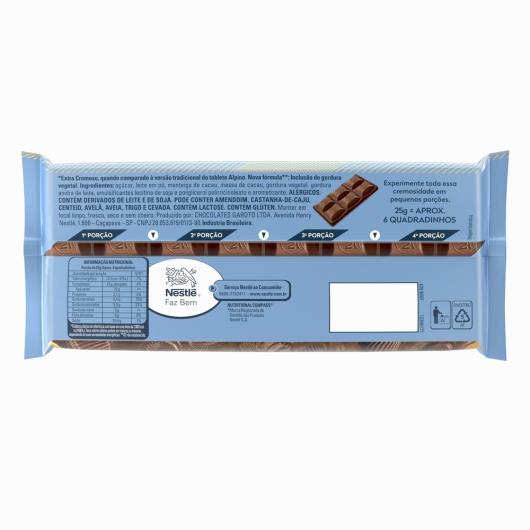 Chocolate Alpino extra cremoso Nestlé 90g - Imagem em destaque