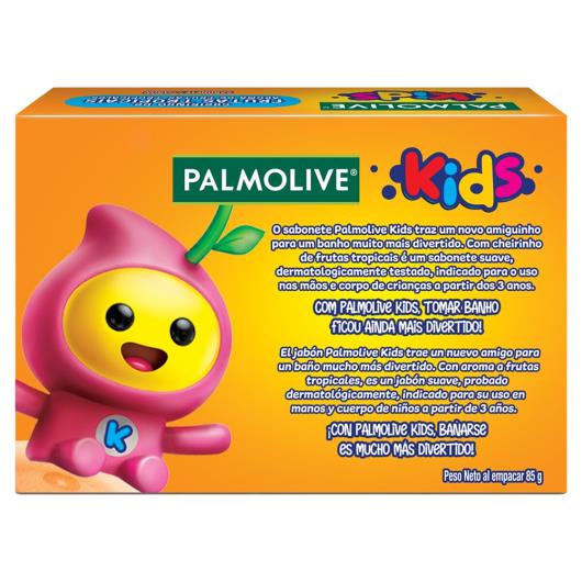 Sabonete Infantil Barra Frutas Tropicais Palmolive Kids Caixa 85g - Imagem em destaque