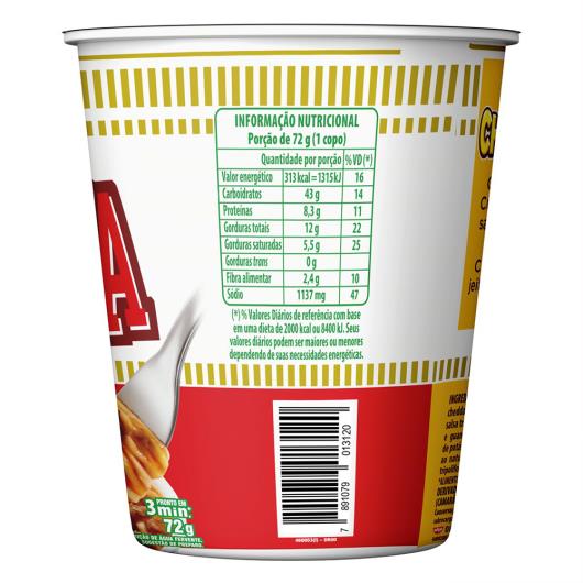 Macarrão Instantâneo Bolonhesa Cup Noodles Copo 72g - Imagem em destaque