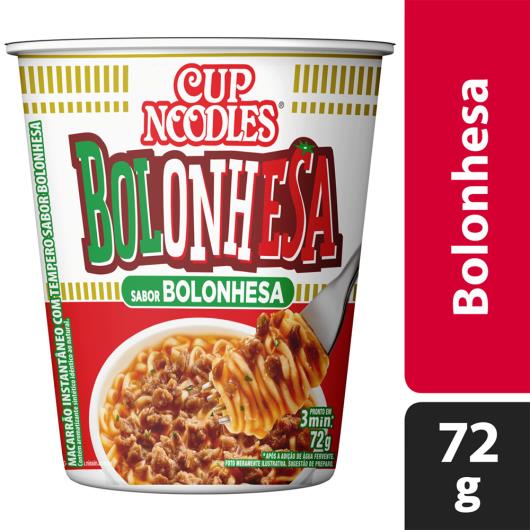 Macarrão Instantâneo Bolonhesa Cup Noodles Copo 72g - Imagem em destaque