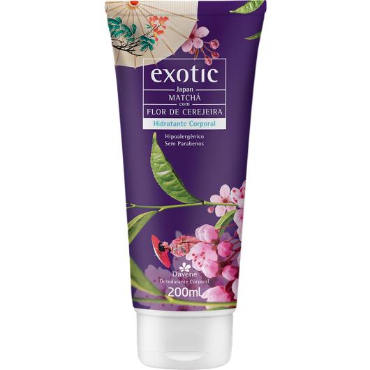Desodorante corporal matchá flor de cerejeira Exotic Davene 200ml - Imagem em destaque