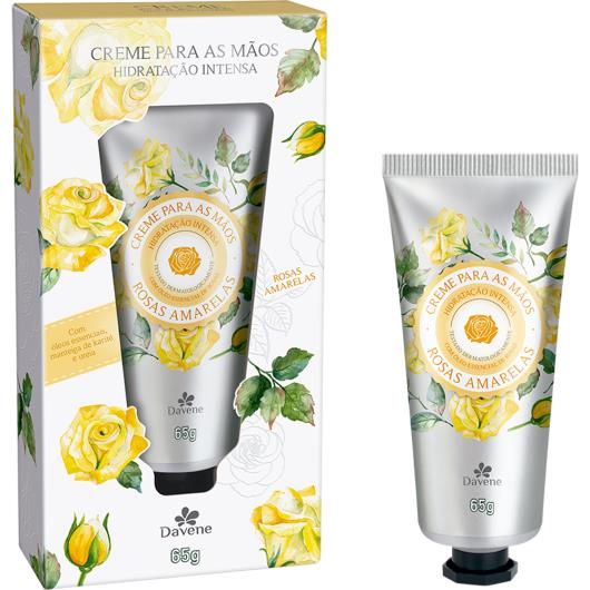 Creme para Mãos hidratante rosas amarelas Davene 65g - Imagem em destaque