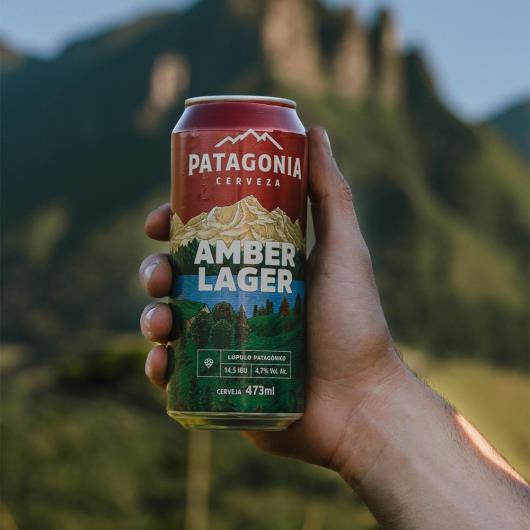 Cerveja amber lager Patagonia Lata 473ml - Imagem em destaque