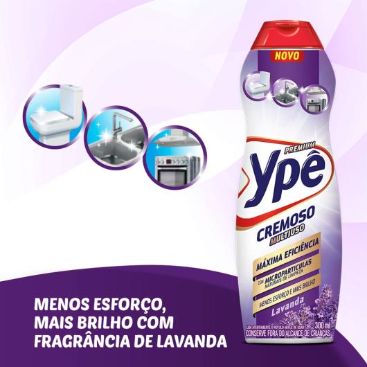 Saponáceo cremoso lavanda Ypê 300ml - Imagem em destaque