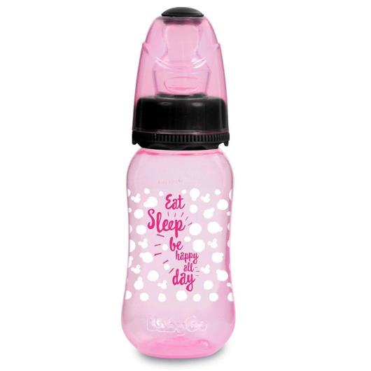 Mamadeira infantil Minnie ortopetica silicone 150ml Baby Go unidade - Imagem em destaque