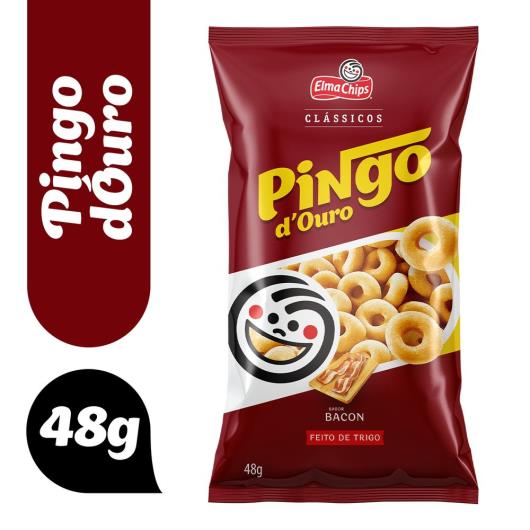 Salgadinho De Trigo Bacon Elma Chips Pingo Douro Pacote 48G - Imagem em destaque